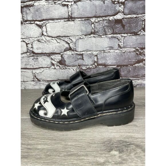 VTG TUK LADY LUCK Black Leather MaryJane Strap England Shoes Women 36EU/5.5M US - Picture 12 of 16